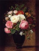 unknow artist Floral, beautiful classical still life of flowers.039 France oil painting reproduction